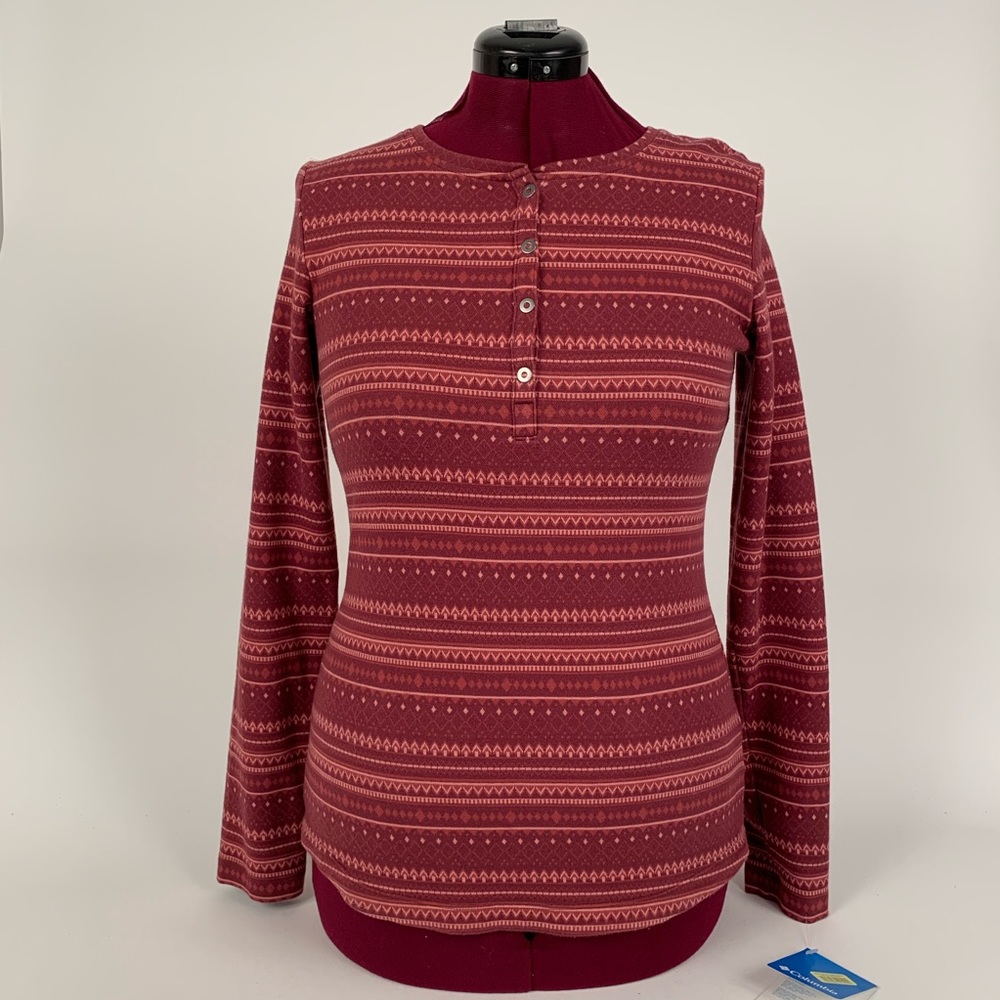 Columbia Hood Mountain Lodge Jacquard Henley